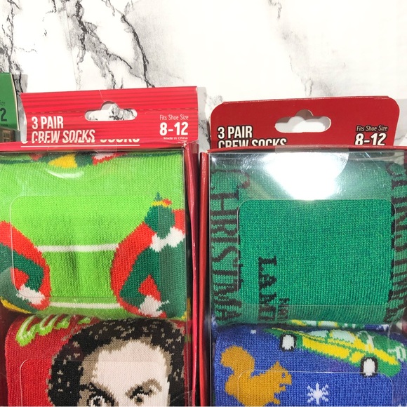 15 Pairs Christmas Story, Christmas Vacation, Elf Socks - Picture 3 of 4